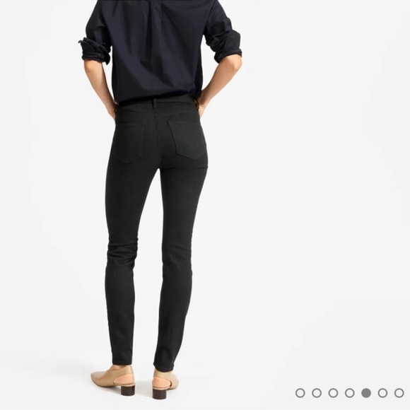 Everlane Mid Rise Skinny Jeans Black Women’s Size 26 Ankle Short Stretch - Picture 10 of 11